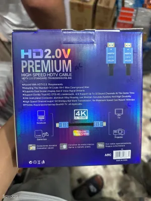 Кабель HD 2.0v 4k premium cable speed 5м