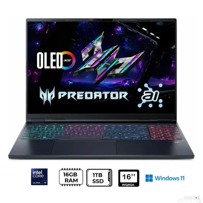 Ноутбук Acer Predator Helios Neo 16S Ultra 9 275HX 16GB 1TB RTX5060 OLED 240Hz