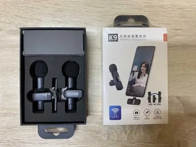 Комплект из двух беспроводных микрофонов на одно устройство Apple Iphone