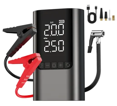 Пусковое устройство JUMP STARTER AIR PUMP BR12 с компрессором с Power Bank