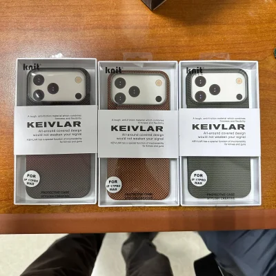 Чехол Knit Keivlar 17 pro Max карбон