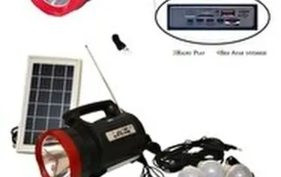 Портативная солнечная система освещения с MP3 и радио для дома и похода
