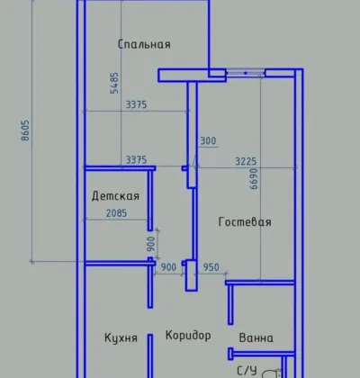 3-комн. квартира, 3 этаж, 85 м², Сино, Чал Чам — миниатюра 6