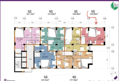 5-комн. квартира, 3 этаж, 137 м², И Сомони