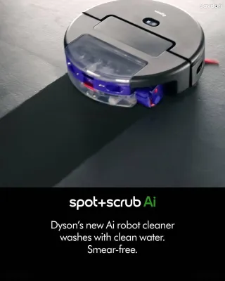 Робот-пылесос Dyson Spot+Scrub AI с функцией сухой и влажной уборки