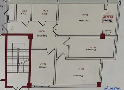 3-комн. квартира, 14 этаж, 92 м², Сино, 104 мкр — миниатюра 2