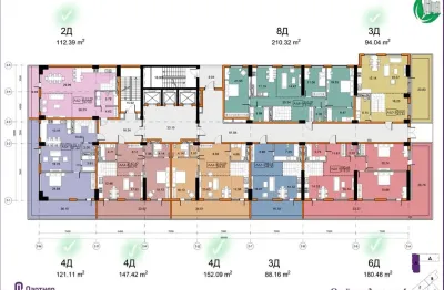 3-комн. квартира, 3 этаж, 96 м², Исмоили сомони