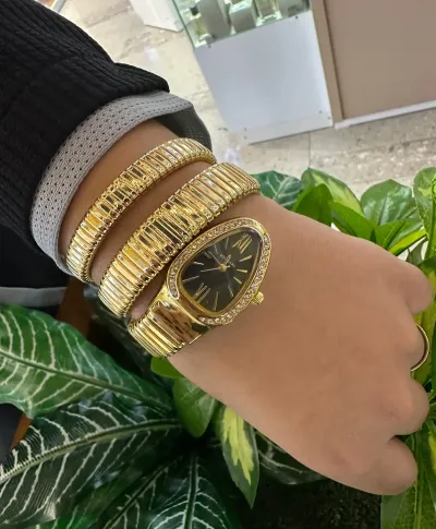 Часы Браслет змейка Bvlgari