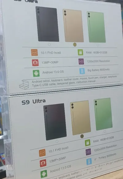 Планшет S25 Ultra 2sim 16/512gb Black 7000 мач