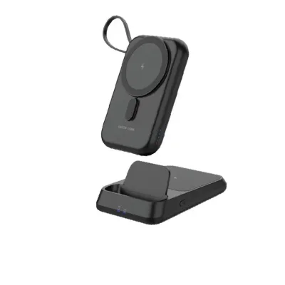Повербанк Green Lion 3 IN 1 Magsafe 10000mAh Power Bank  - Black