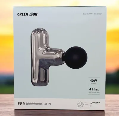 Массажный пистолет Green Lion Pro Massage Gun GNPRMASGUNSL серебро — миниатюра 3