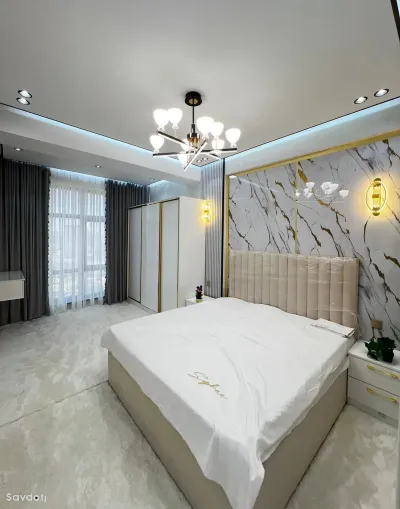 3-комн. квартира, 12 этаж, 76 м², Сино Зарафшон рядом поликлиника 14 — миниатюра 1