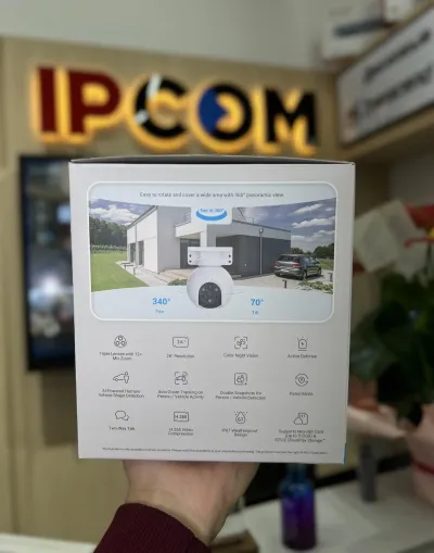 EZVIZ Умная домашняя Wi-Fi-камера с тремя объективами CS-H80F 4+4+4MP