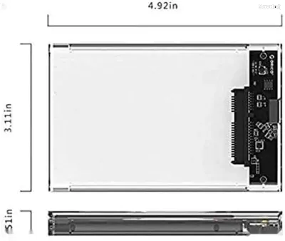 Прозрачный USB 3.0 Корпус для HDD/SSD 2.5 SATA 2139UC