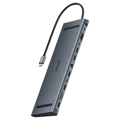 Универсальный Мультихаб Green Lion 12-in-1 4K HDMI Ethernet USB-C Hub