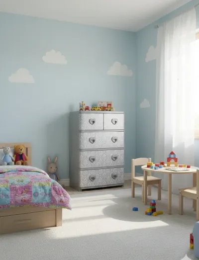 Пластиковый детский комод