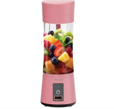 Портативный мини блендер Green Lion Juice Mate 380 мл розовый