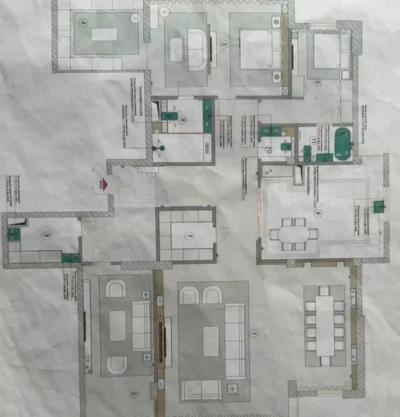 4-комн. квартира, 6 этаж, 254 м², Исмоили Сомони белый городок Сафо — миниатюра 7