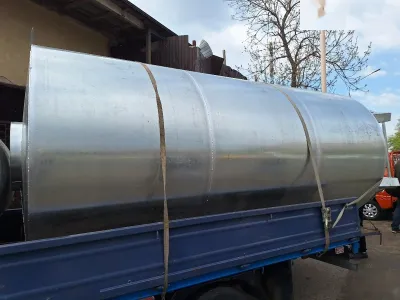 Бочка из оцинкованный стали 12000л — миниатюра 2