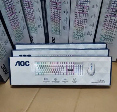 Клавиатура + мышка Aос KM100 RGB Проводной