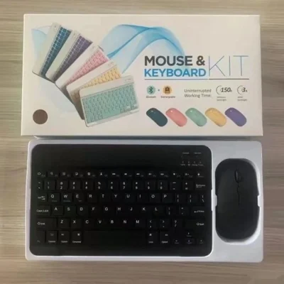 Беспроводная клавиатура Bluetooth для смартфонов и планшетов, - чер