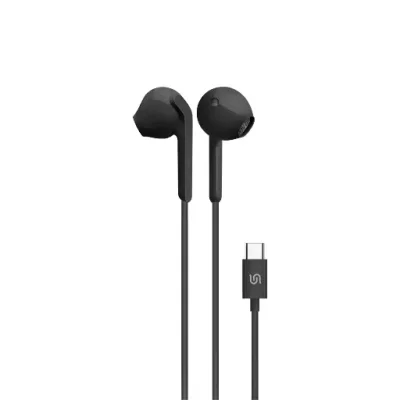 Проводные наушники Porodo Soundtec Metal Earphones 14mm Type C черный