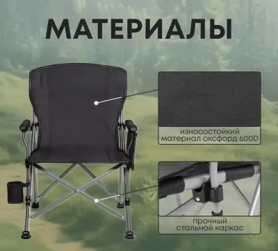 Кресло складное 120кг