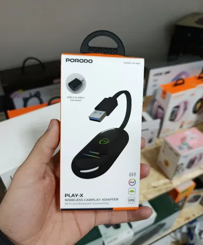 Беспроводной адаптер Porodo Play-X Wireless Carplay Adapter with Wi-Fi and Bluet