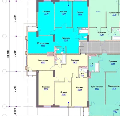 3-комн. квартира, 9 этаж, 106 м², Шохмансур — миниатюра 10