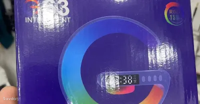 Портативная акустика RGB с беспроводной зарядкой G63 белый