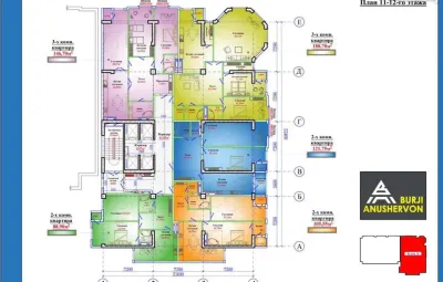 2-комн. квартира, 8 этаж, 105 м², И Сомони — миниатюра 3
