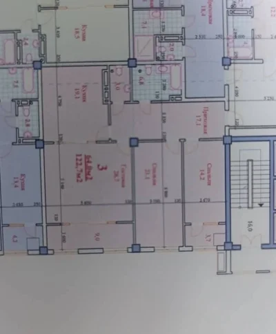 3-комн. квартира, 18 этаж, 123 м², Исмоили Сомони ру ба руи Цум — миниатюра 2