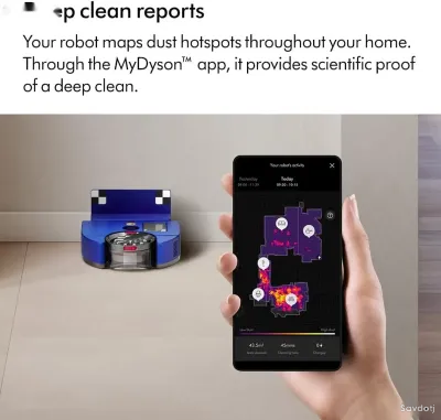 Робот-пылесос Dyson 360 Vis Nav с интеллектуальной навигацией, Версия Hong Kong