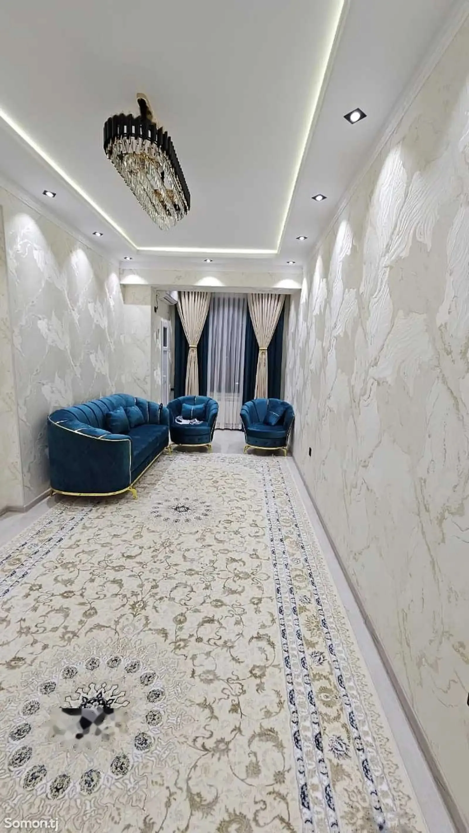 2-комн. квартира, 16 этаж, 65м², кафе Cуман — миниатюра 1