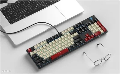 MageGee MK-Armor Механическая Клавиатура Red Switch LED ENG Black