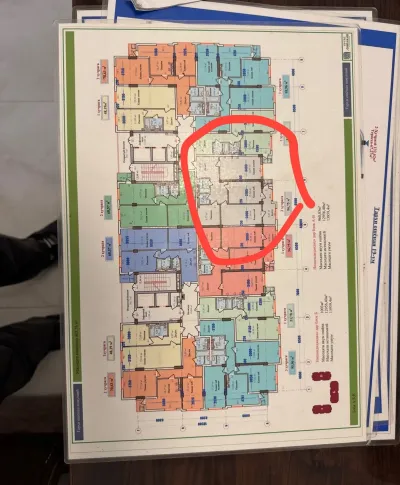 3-комн. квартира, 3 этаж, 97 м², Сино 84мкр — миниатюра 1