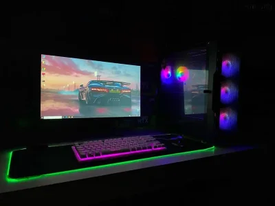 Игровой компьютер core i5 10400F/RAM 16GB/RX 580 8GB DDR 5/SSD 128GB/HDD 1TB — миниатюра 3