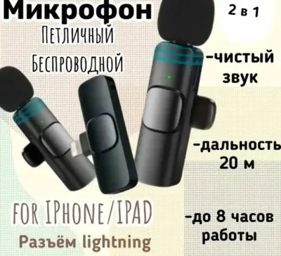Микрофон для телефона 2 in 1