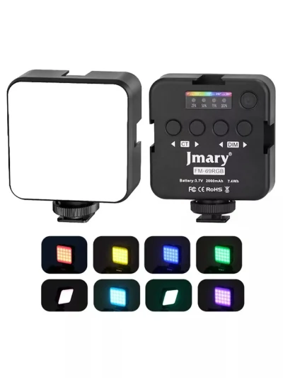 Портативный осветитель Jmary FILL-59R LED, для съемки фото и видео хром