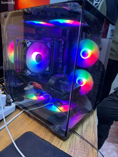 Системный блок core i7 4770/RAM 16GB DDR 3/NVME M2 256GB/HDD 1TB/RX 580 8GB — миниатюра 2