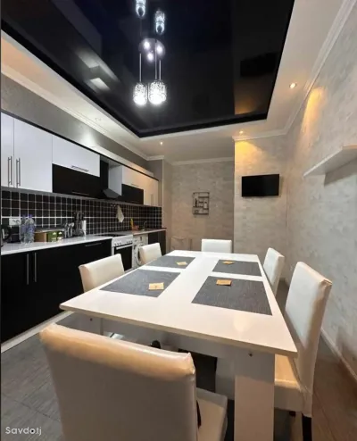 3-комн. квартира, 12 этаж, 110м², Сомони — миниатюра 3