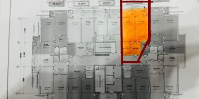 2-комн. квартира, 8 этаж, 75 м², Сомони — миниатюра 3