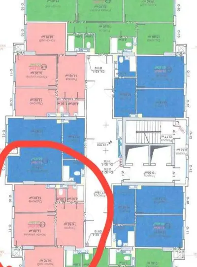 2-комн. квартира, 9 этаж, 83 м², Сино — миниатюра 6