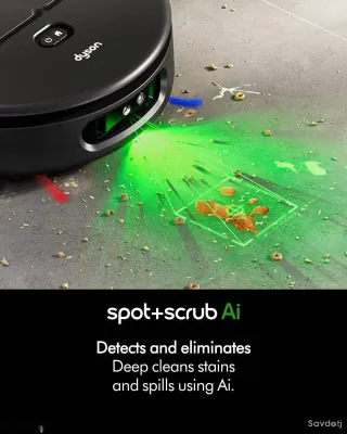 Робот-пылесос Dyson Spot+Scrub AI с функцией сухой и влажной уборки