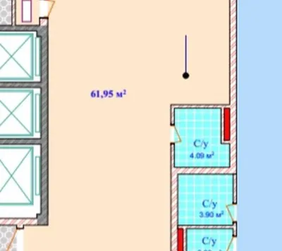 1-комн. квартира, 10 этаж, 62 м², Шохмансур — миниатюра 1