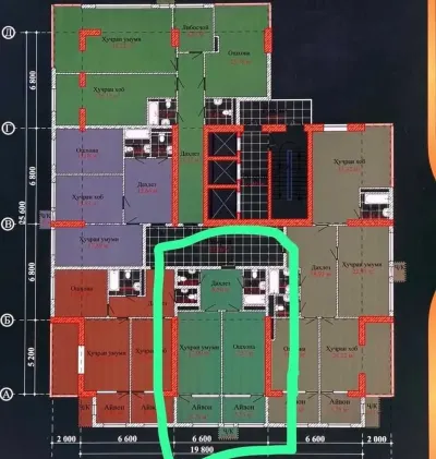1-комн. квартира, 11 этаж, 50 м², И Сомонӣ — миниатюра 3