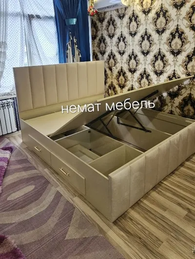 Двуспальная кровать медицинский матрас