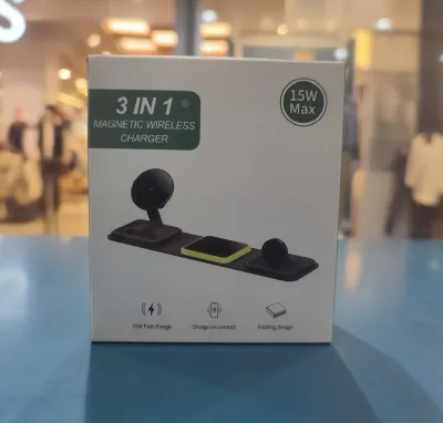 Беспроводная зарядка для телефона iphone 3 IN 1 Magnetic Wireless charger