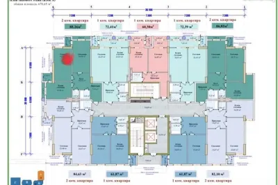 2-комн. квартира, 14 этаж, 88 м², И Сомонӣ — миниатюра 6
