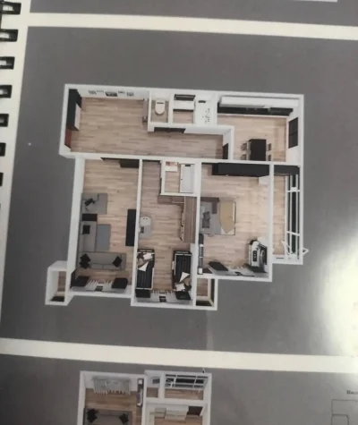 3-комн. квартира, 10 этаж, 113 м², Сино — миниатюра 4